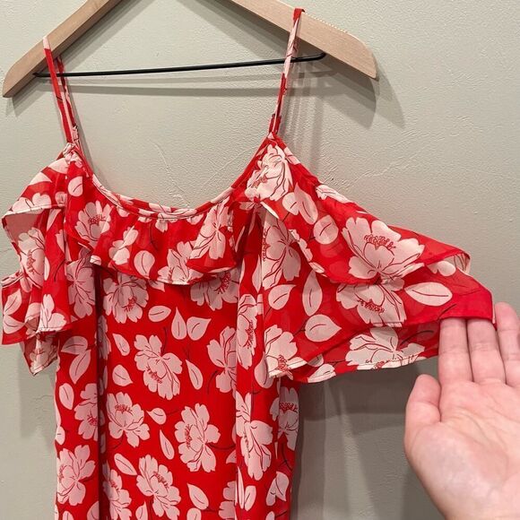 Abercrombie & Fitch Off the Shoulder Floral Dress - Size: Small - Picture 6 of 8
